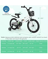 Hongge 18 Inch Kids Bike with Kickstand and Coaster Brake for 4-8 Years Old