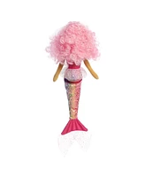 Aurora Large Lottie Sea Sparkles Enchanting Plush Toy Pink 18"