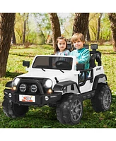 Hongge 12V 2-Seater Ride-On Truck with Remote Control and Storage Compartment
