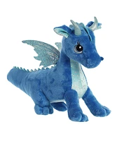 Aurora Medium Indigo Dragon Sparkle Tales Enchanting Plush Toy Blue 12"