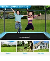 Gymax 6FT Recreational Kids Trampoline W/Swing Safety Enclosure Indoor/Outdoor Orange