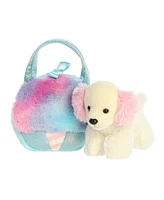 Aurora Small Cotton Candy Puppy Fancy Pals Fashionable Plush Toy White 8"