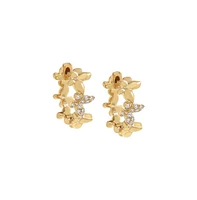 By Adina Eden Kids Solid Multi Butterfly Huggie Earring 14K