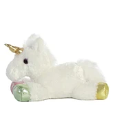 Aurora Small Prism Unicorn Mini Flopsie Adorable Plush Toy White 8"