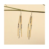Sohi Women's Sleek Drop Earrings