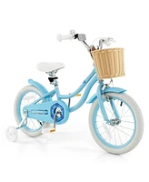 Hongge 16-Inch Kids Bike with Adjustable Handlebar for Girls Boys Ages 4-7