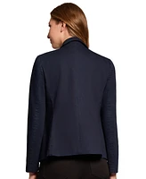 Jones New York Petite Denim Faux Double-Breasted Jacket