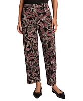 Jones New York Petite Printed Wide-Leg Pull-On Pants