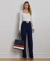 Lauren Ralph Lauren Women's Pinstripe Wool-Blend Twill Pants