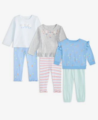 First Impressions Baby Girls Long Sleeve Floral Tops Pants Exclusively At Macys