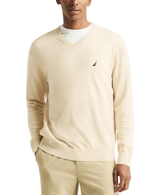 Nautica Men's Navtech Performance Classic-Fit Soft V-Neck Sweater