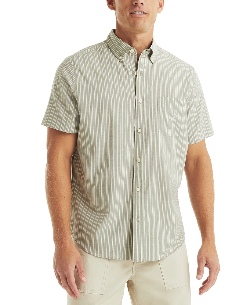 Nautica Men's Striped Short Sleeve Shirt