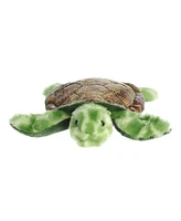 Aurora Small Splish Sea Turtle Mini Flopsie Adorable Plush Toy Green 8"