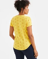 Style & Co Women's Printed Short-Sleeve T-Shirt, Exclusively at Macy's