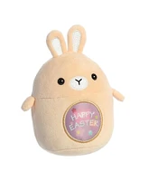 Aurora Mini Happy Easter Bunny Spring Vibrant Plush Toy Tan 3.5"