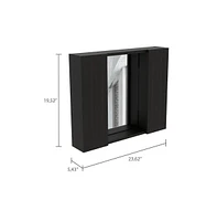 Depot E-shop Garnet Medicine Double Door Cabinet, One External Shelf