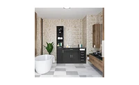 Slickblue Mdf High Cabinet with Triamine Finish – 1 Door, 1 Drawer & 3 Compartments