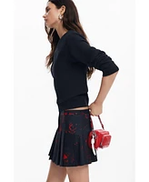 Desigual Women's Pleated miniskirt by M. Christian Lacroi