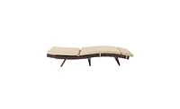 Slickblue S-Shaped Woven Rattan Bed Stylish and Comfortable Furniture for Outdoor or Indoor Spaces