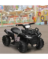 Hongge 6V Kids' Electric Atv Ride-On Quad with Led Lights and MP3 Player