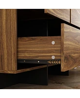 Homsee Brown Original Wood Grain Drawer with 9-Drawers