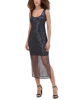 Siena Women's Sequinned-Mesh Sleeveless Dress