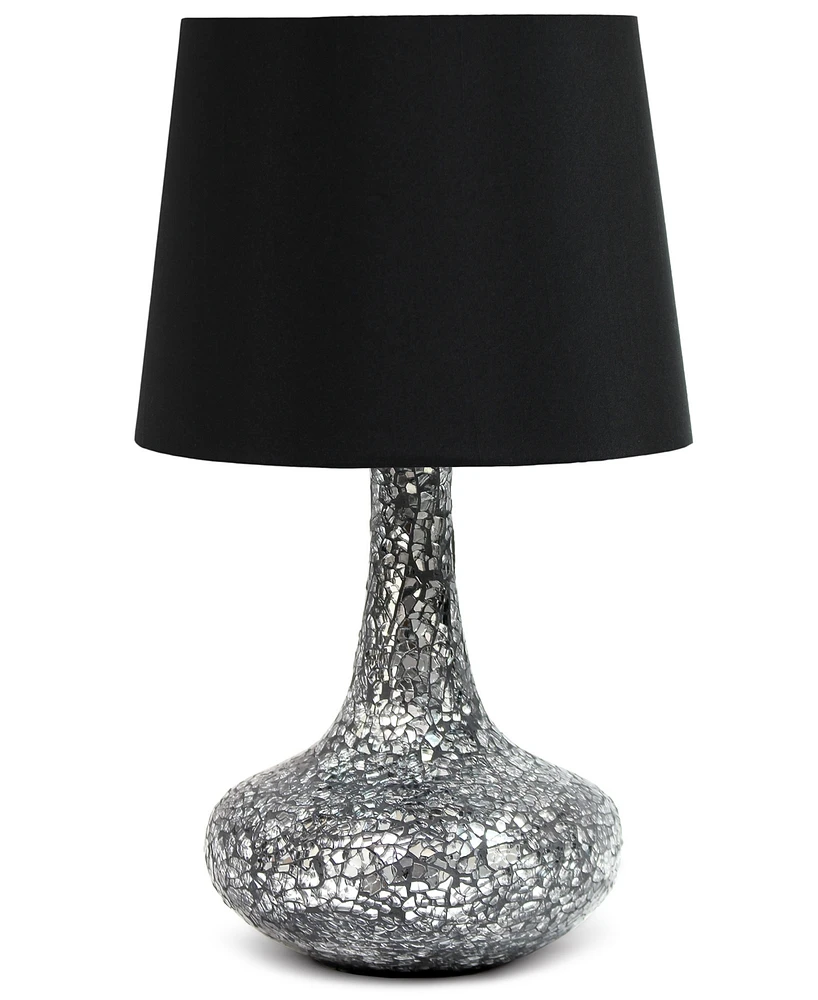 Creekwood Home 14.17" Patchwork Crystal Glass Table Lamp