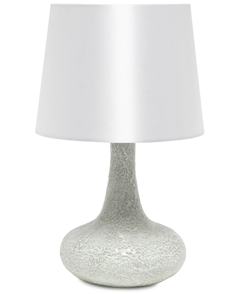 Creekwood Home 14.17" Patchwork Crystal Glass Table Lamp
