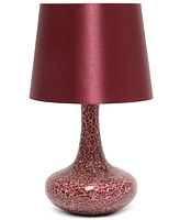 Creekwood Home 14.17" Patchwork Crystal Glass Table Lamp
