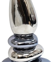 Lalia Home 21.5" Contemporary Ebb and Flow Stacked Stone Table Lamp