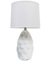 Lalia Home 28" Tall Coastal Seashell Traditional Table Lamp
