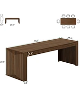 Tribesigns 6.6 ft Conference Table, 78.7" Large Office Meeting Table for 6-8 People, Modern Seminar Meeting Table Desk for Meeting Room, Home Office