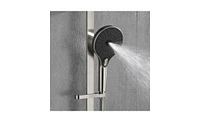 Slickblue Eco-Performance Handheld Shower: Matte Black Shower Head with 28-Inch Slide Bar and 59-Inch Hose