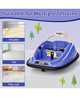 Hongge 12V Kids Bumper Car Ride on Toy with Remote Control and 360 Degree Spin Rotation