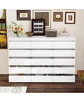 Homsee Modern 15-Drawer Dresser With Anti-Tip Safety And Minimalist Design