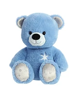 Aurora Medium Azure Bear Holiday Festive Plush Toy Blue 12"