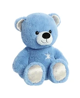 Aurora Medium Azure Bear Holiday Festive Plush Toy Blue 12"