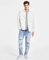 Guess Men's Miles Faux-Suede Shirt Jacket