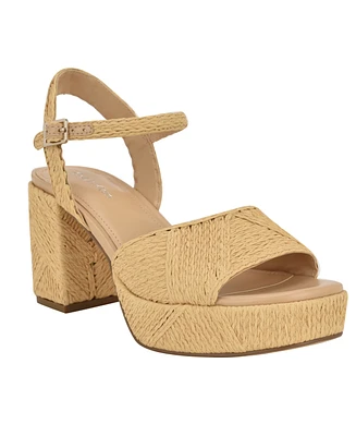 Calvin Klein Women's Lessia Square Toe Dress Sandals