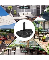 Skonyon 20 inch Outdoor Patio Half Round Umbrella Base