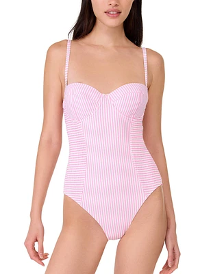 Kate Spade New York Women's Smocked One-Piece Swimsuit