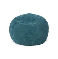 Streamdale Furniture Kenli Modern Corduroy Polyester 3 Foot Bean Bag Chair, Dark Teal