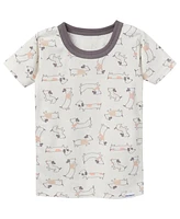 Gerber Baby Girls Top and Shorts Pajama Sets, 4-Piece, Ballet Slippers