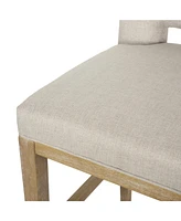 Streamdale Furniture 27 Inch Counter Stools, Set Of 2,Fabric