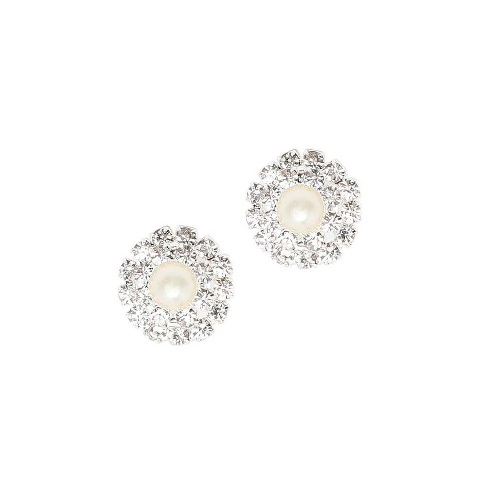 Sohi Women's Embellished Stud Earrings