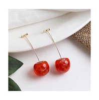 Sohi Women's Cherry Drop Earrings