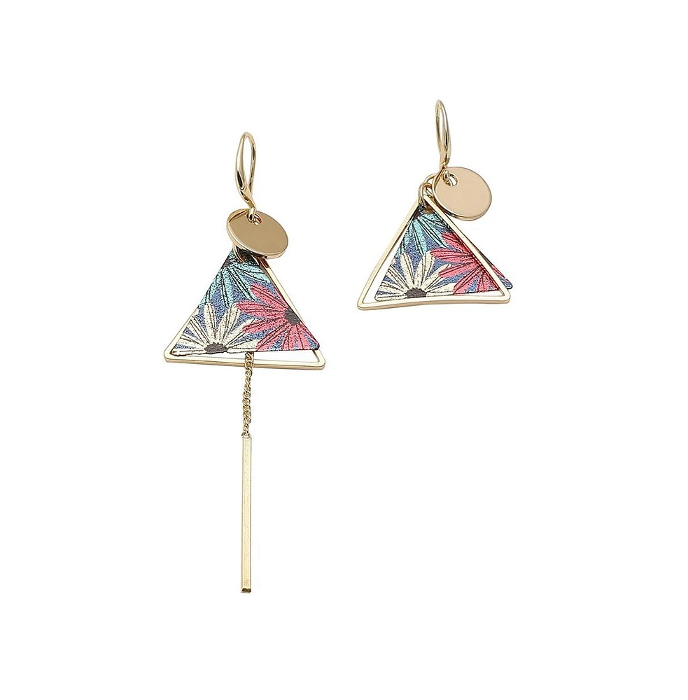 Sohi Women's Floral Drop Earrings