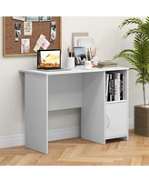 Skonyon Modern Computer Desk with Cabinet