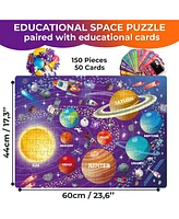Quokka 150 Pcs Jigsaw Puzzles for Kids Ages 8-10 - 400+ Facts on 50 Flashcards