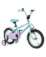 Hongge Kids Bike with Adjustable Handlebar and Saddle Purple